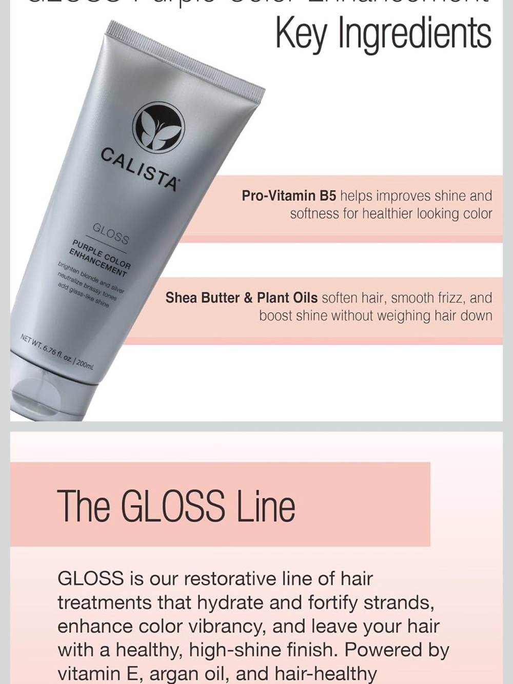 Calista Purple Color Enhancement Gloss (6.76 oz/200 ml) - Picture 4 of 5